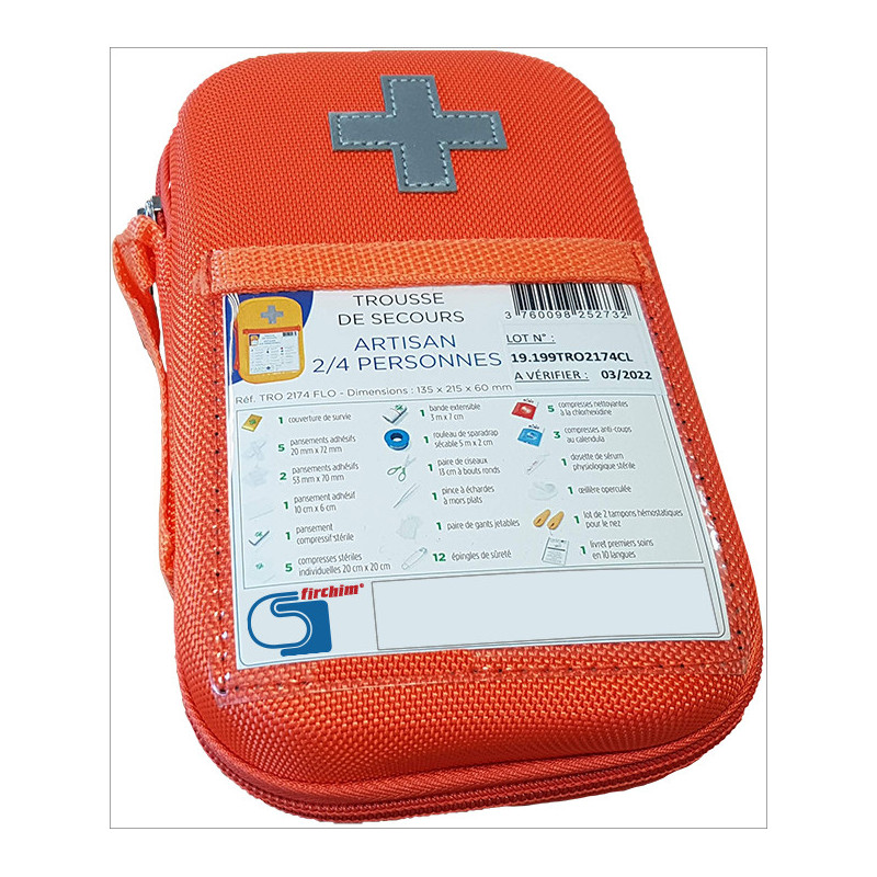 TROUSSE DE SECOURS 2/4 PERSONNES TROUSSE DE SECOURS 2/4 PERSONNES